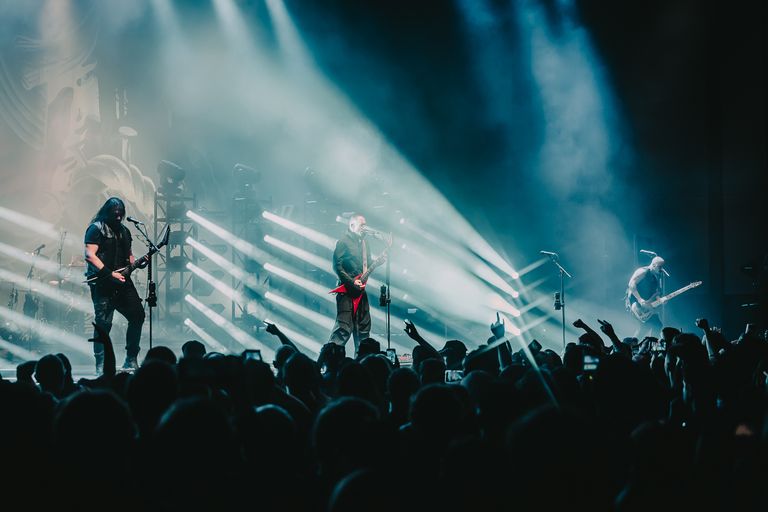 Trivium performing live at AEC Theatre in Adelaide